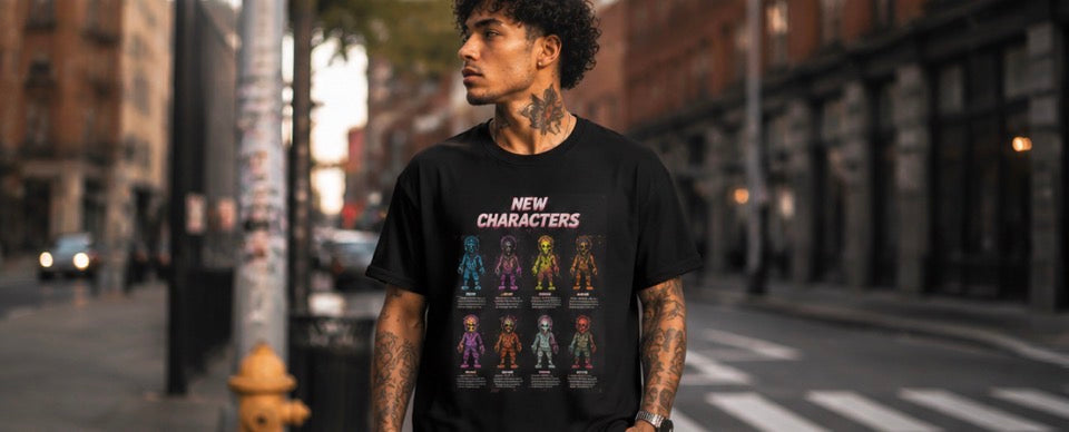 GASA GANG cartoon characters tshirt