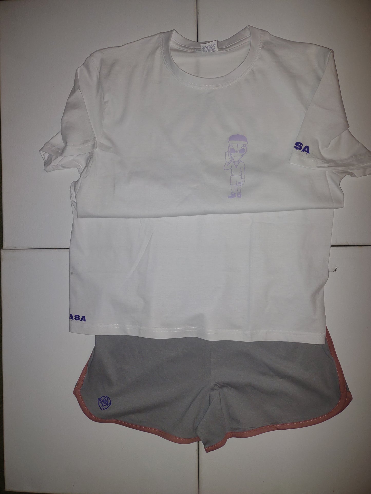 GASA women's T-shirt and shorts combo