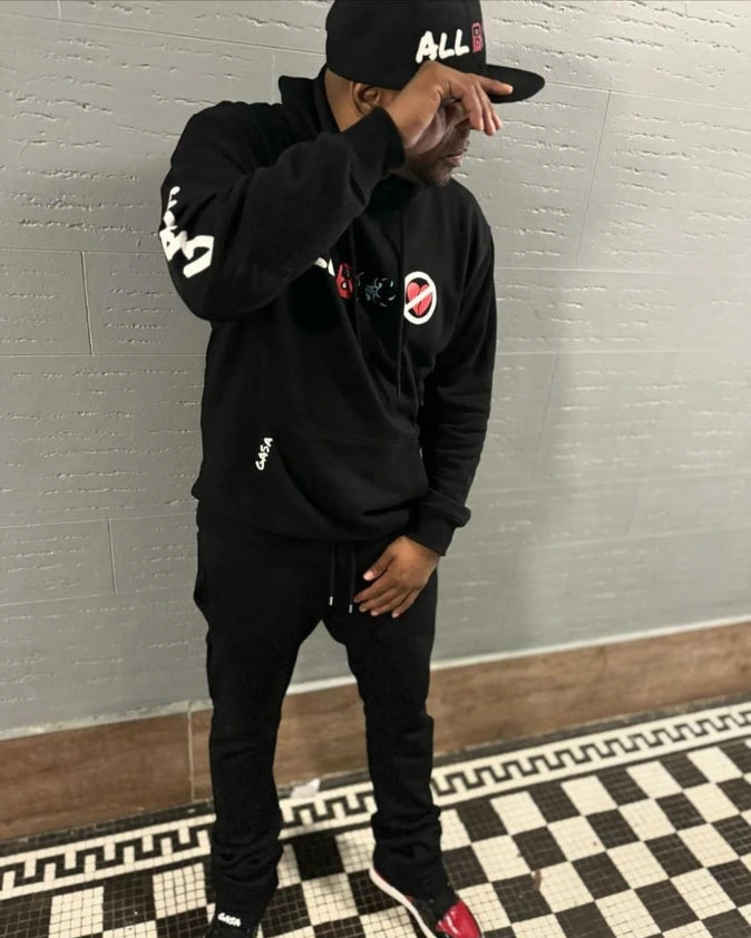 All gas β½ noπ« breaks π stacked sweat suit