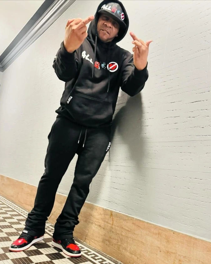 All gas β½ noπ« breaks π stacked sweat suit