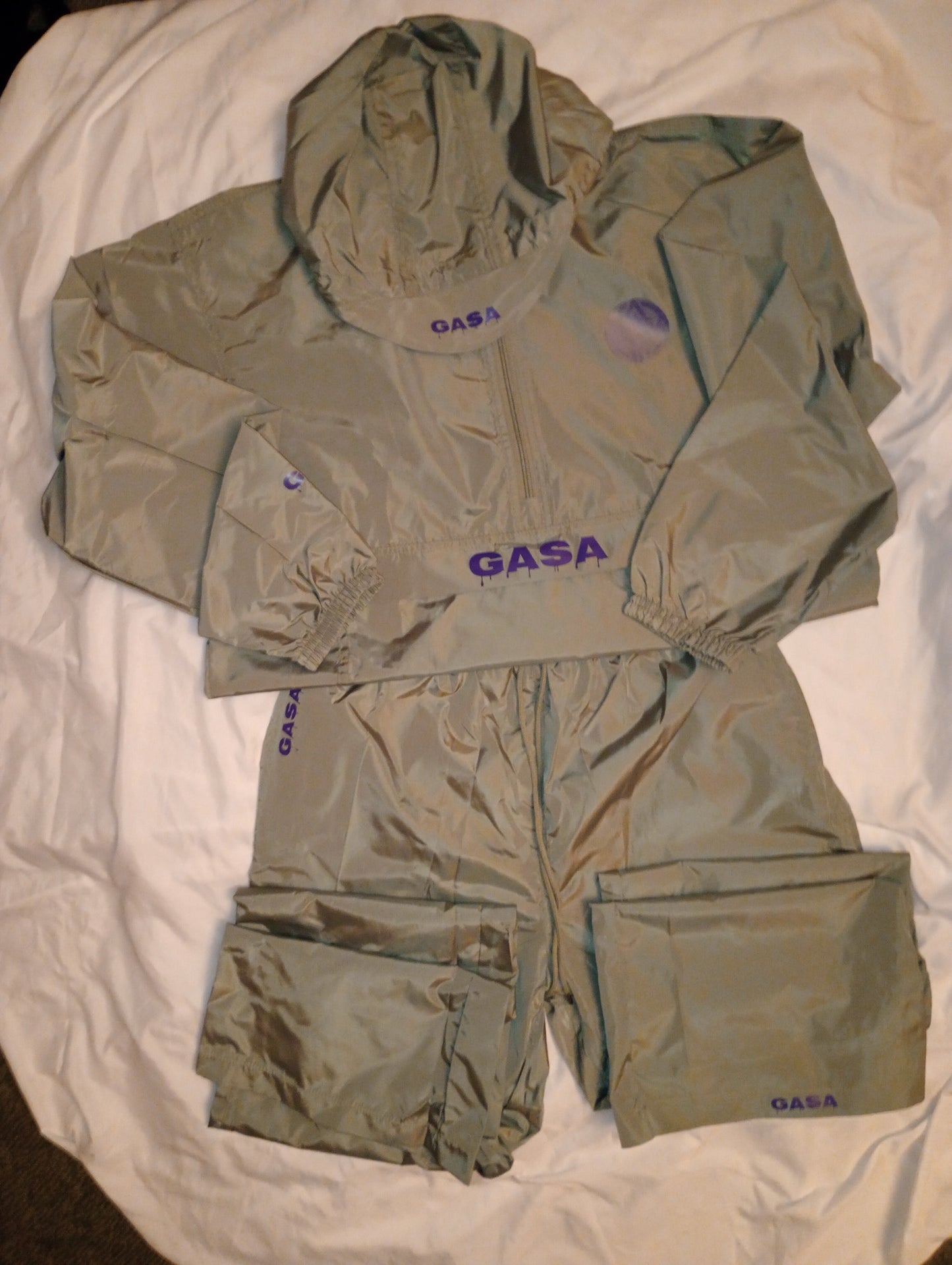 GASA Apparel stacked half zip pullover rain suit