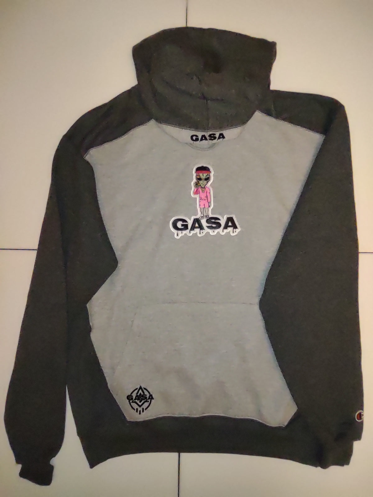 GASA new first Alien embroidery patch hoody