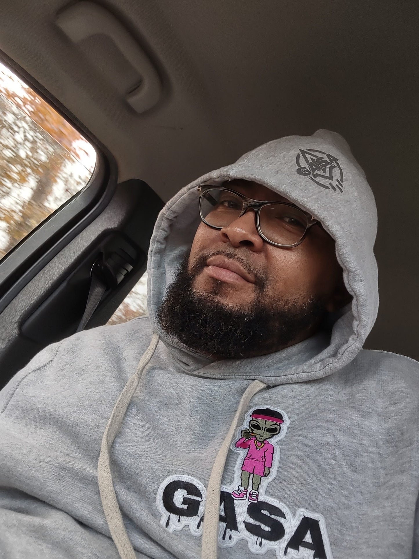 GASA new first Alien embroidery patch hoody