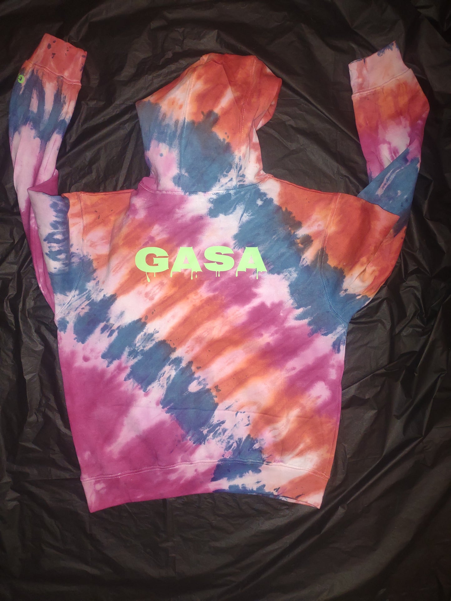 2023 GASA 1st alien patch tie dye hoodie
