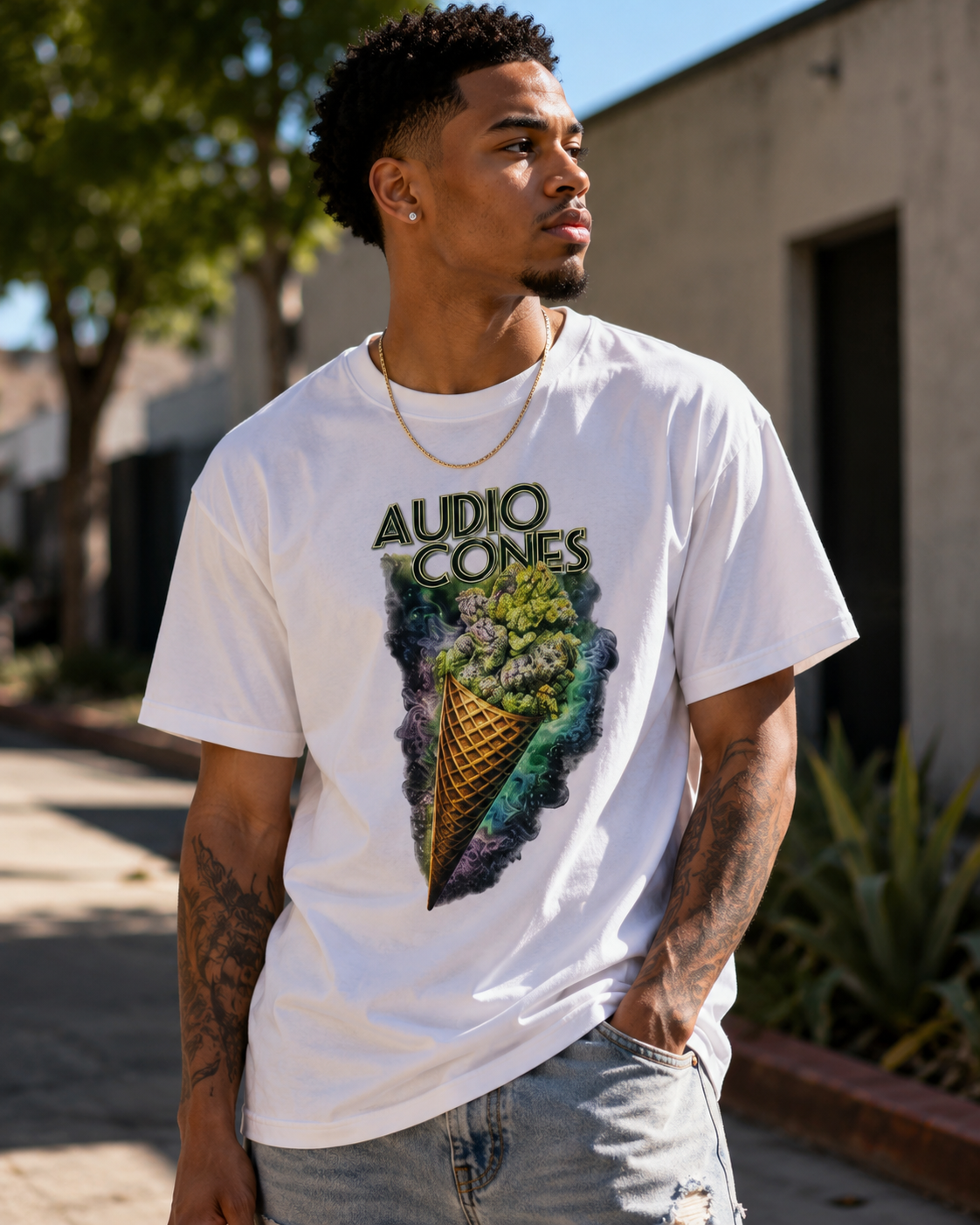 Audio cones tshirt
