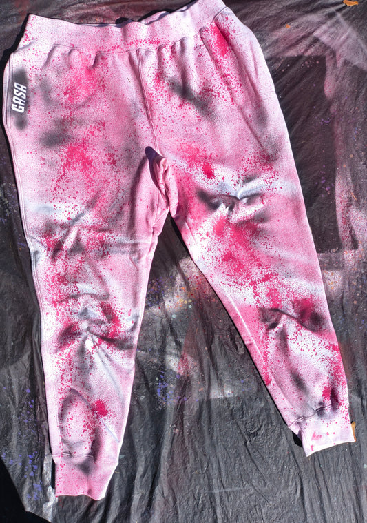 GASA dripping Aurora's sweat pants